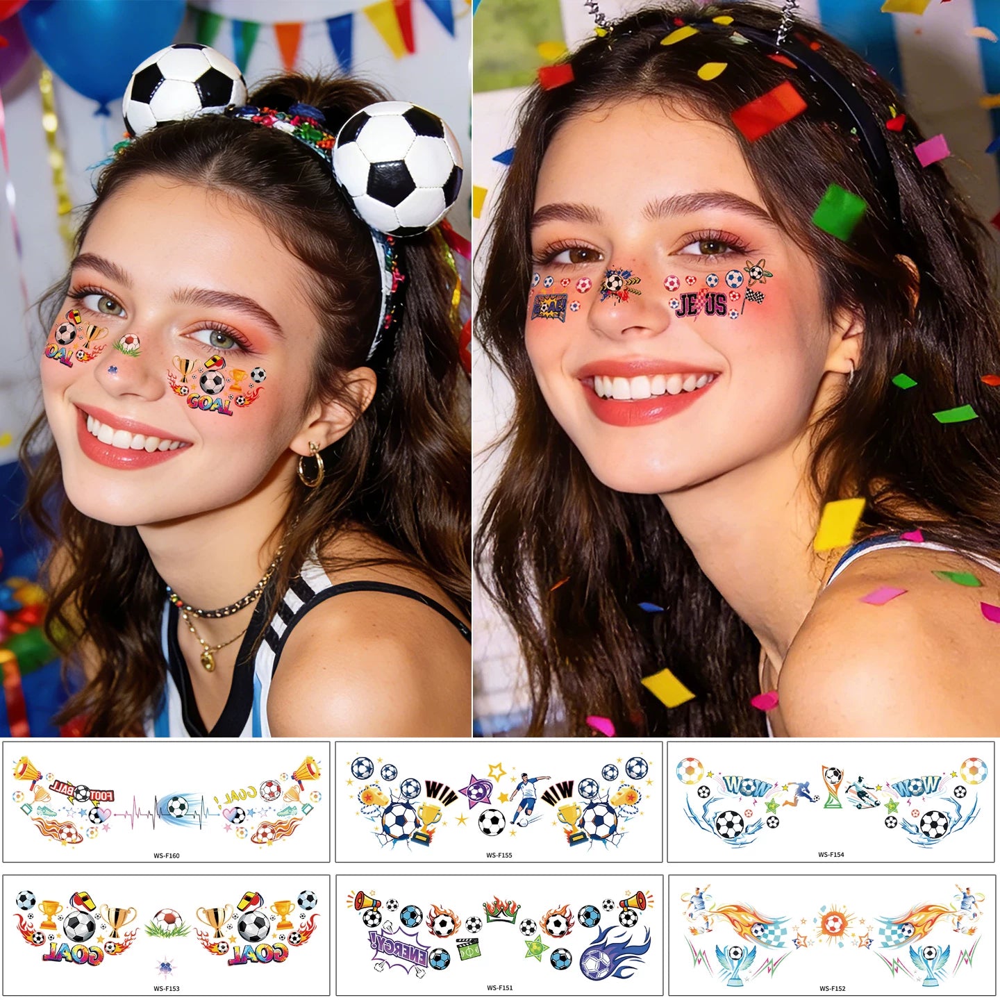 World Cup makeup stickers
