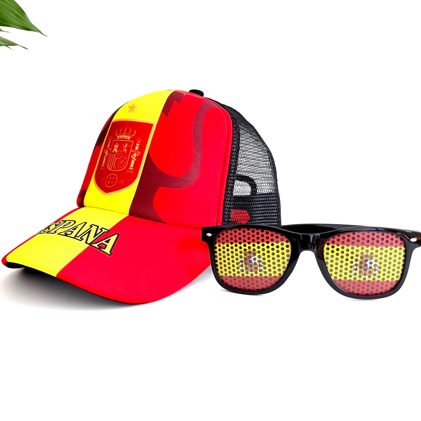 World Cup support hats and glasses