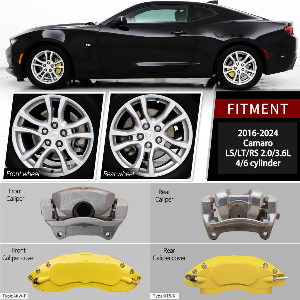 Automobile aluminum alloy caliper cover special car special buckle screw fixed caliper cover (4PCS) - VelosoleAutomobile aluminum alloy caliper cover special car special buckle screw fixed caliper cover (4PCS)car - accessories