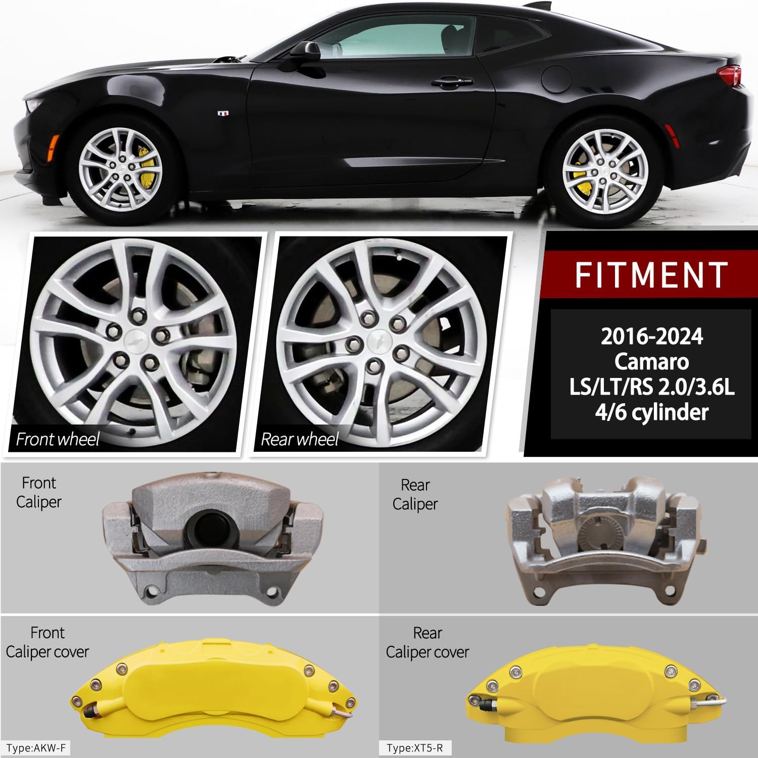 Automobile aluminum alloy caliper cover special car special buckle screw fixed caliper cover (4PCS) - VelosoleAutomobile aluminum alloy caliper cover special car special buckle screw fixed caliper cover (4PCS)car - accessories