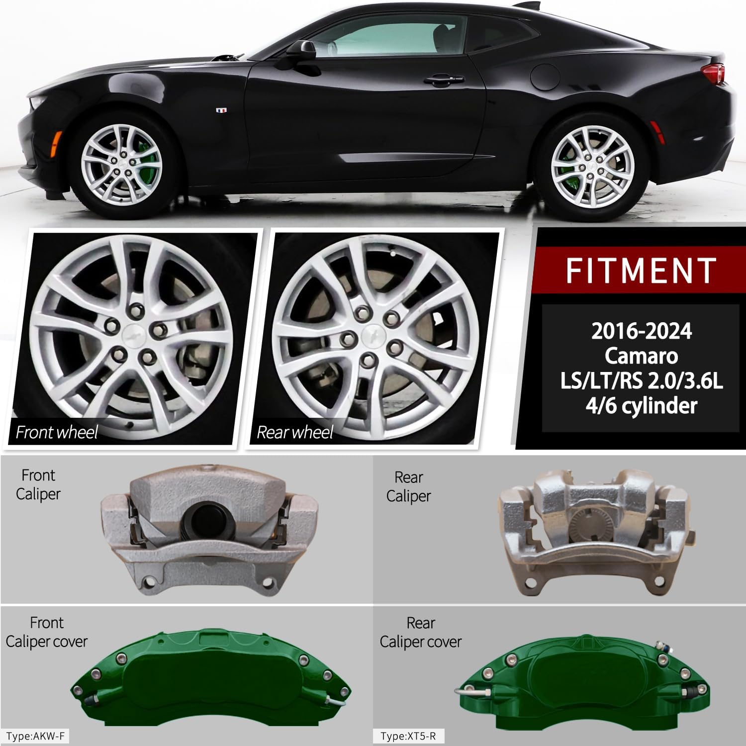 Automobile aluminum alloy caliper cover special car special buckle screw fixed caliper cover (4PCS) - VelosoleAutomobile aluminum alloy caliper cover special car special buckle screw fixed caliper cover (4PCS)car - accessories