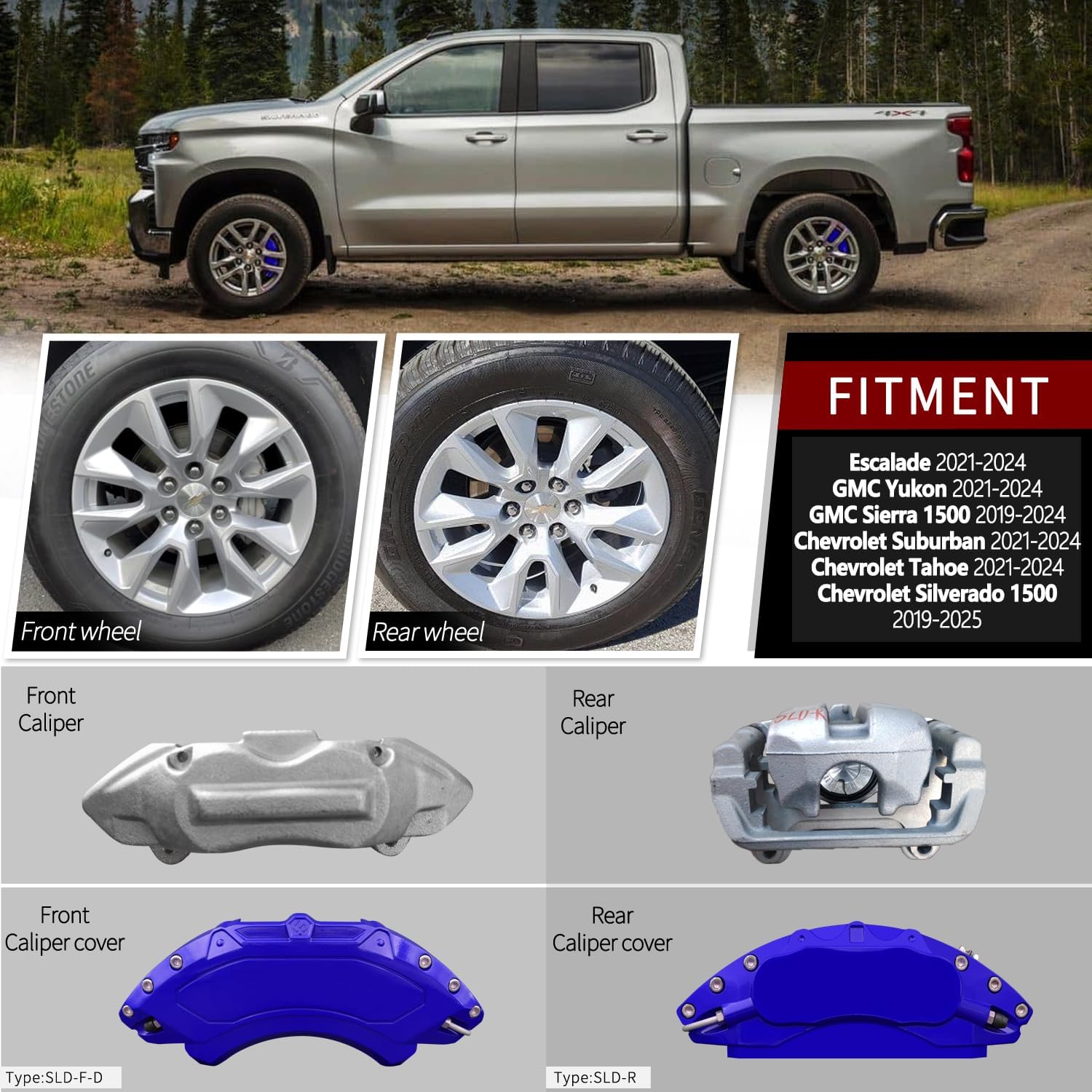 Car aluminum alloy special car special buckle screw fixed caliper cover (4PCS luxury upgrade version) - VelosoleCar aluminum alloy special car special buckle screw fixed caliper cover (4PCS luxury upgrade version)car - accessories