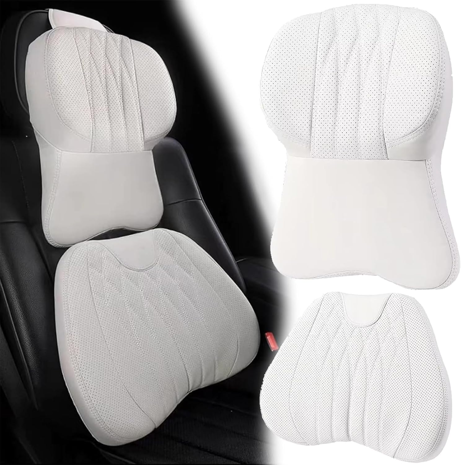 Car headrest neck pillow car cushion cushion four seasons universal pillow seat back waist support - VelosoleCar headrest neck pillow car cushion cushion four seasons universal pillow seat back waist supportcar - accessories