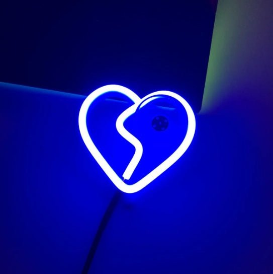 Car LED ambient light, triangular window light (blue heart pattern) - VelosoleCar LED ambient light, triangular window light (blue heart pattern)car - accessories