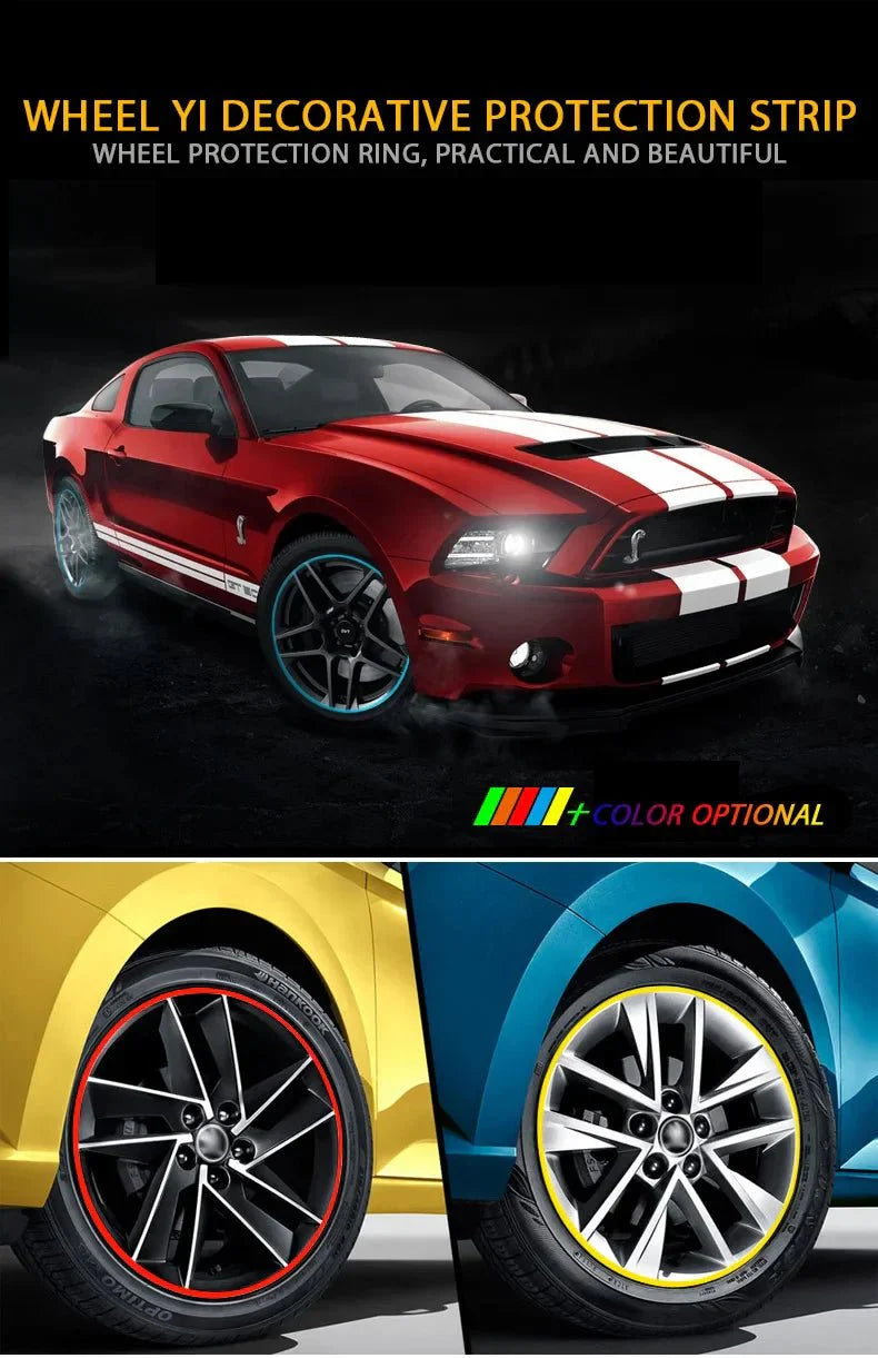 Car wheel protection ring anti - collision strip anti - scratch strip anti - scratch rubber strip - VelosoleCar wheel protection ring anti - collision strip anti - scratch strip anti - scratch rubber strip