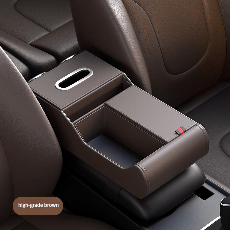 High - end car central armrest box storage box double capacity folding double cup holder car armrest box tissue box - VelosoleHigh - end car central armrest box storage box double capacity folding double cup holder car armrest box tissue boxcar - accessories