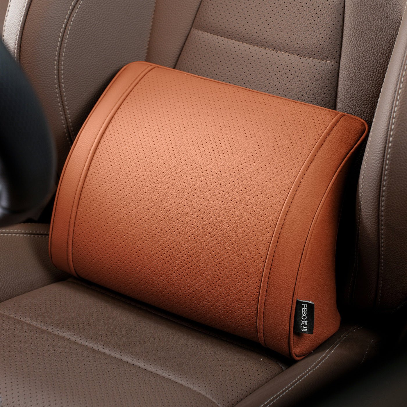 Luxury leather custom car headrest, car neck pillow, car seat lumbar cushion - VelosoleLuxury leather custom car headrest, car neck pillow, car seat lumbar cushioncar - accessories