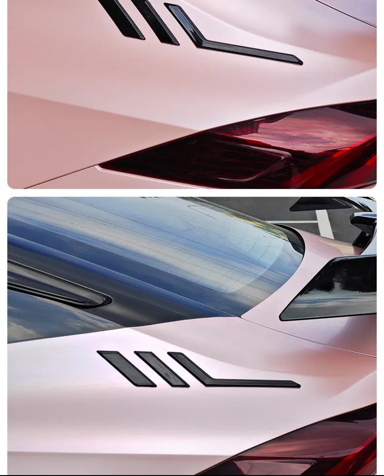 Rear window stickers, lace decoration, modified side wing side logo, sports body decoration stickers - VelosoleRear window stickers, lace decoration, modified side wing side logo, sports body decoration stickerscar - accessories